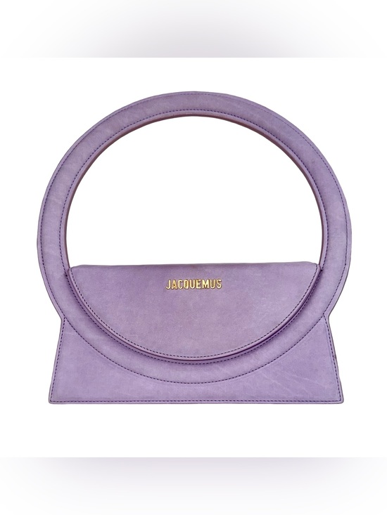 Jacquemus Handbags - JACQUEMUS “LE SAC ROND” HANDBAG IN LAVENDER SUEDE